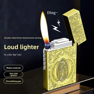 Encendedor inflable de metal Langsheng de alta calidad, nuevo, con tecnología de llama abierta, estilo popular de redes, diseño Constantine. - Product Image 4