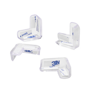 Protector de esquinas anticolisión de silicona en forma de L para muebles, protector de seguridad para bebés, diseño transparente y grueso - Product Image 2