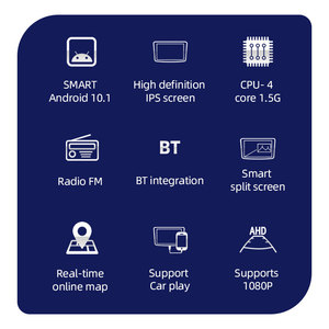 Radio y Reproductor para <span class=keywords><strong>Auto</strong></span> Android 11 T5 con Pantalla Táctil de 9 Pulgadas, Doble Cámara, GPS, DSP, Android <span class=keywords><strong>Auto</strong></span>, 4G/WiFi - Product Image 3