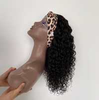Perruques de Gros Bandeau Perruque Cheveux Humains pour Femmes Noires Mouillées et Ondulées Fournisseurs Cuticules Alignées Vierge Brésilienne Taille Moyenne Courte