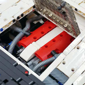 ตัวต่อ <span class=keywords><strong>KBOX</strong></span> 10547 MOC รถสปอร์ตสีขาวสุดเท่ ชุดตัวต่อประกอบ ของเล่นเสริมพัฒนาการ ของขวัญคริสต์มาสสำหรับเด็ก - Product Image 5