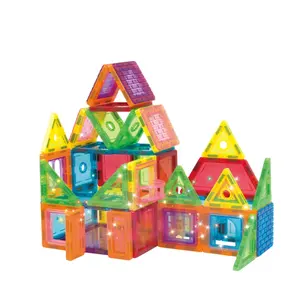 DIY ilnteligence creativo palo edificio bloque de construcción de plástico bloque de juguete