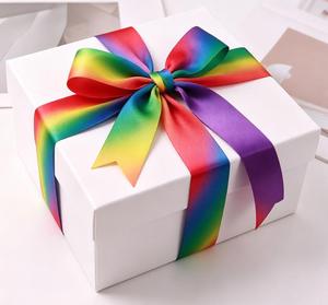 Decorazioni per Feste, Fiocchi Fatti a Mano, Nastri in Raso Arcobaleno a Doppia Faccia da 2,5 cm, 20 Iarde per Confezioni Regalo e Compleanni - Product Image 5