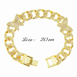 สร้อยข้อมือผีเสื้อแบบโซ่คิวบันโลหะผสมดีไซน์เรียบง่าย สไตล์ฮิปฮอป เครื่องประดับแฟชั่นสุดฮิตขายดีประจำปี 2026 - Product Image 3