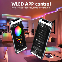 Contrôleur de bande LED numérique adressable DOMRAEM ESP32 WLED avec Wi-Fi, prend en charge PD et DC 5-24V avec un fusible de 16A