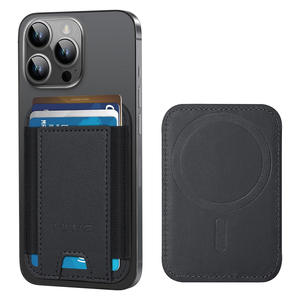 Tarjetero Magnético Resistente con Banda Elástica para iPhone 16 15 14 13 12, Cartera Delgada de Cuero para Teléfono, Funda Expandible para Tarjetas - Product Image 2