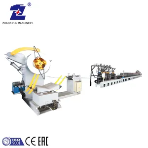 China Popular Building Material Steel CZU Profiles Light Keel Cold Roll Forming Machine with Punching and Cutting Device
