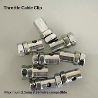 Abrazadera de cable de acero para acelerador, hebilla fija para cable de alambre, tornillo de ajuste para línea de encendido, cabezal fijador