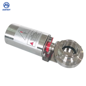 Aohoy Food Industry Ss 304 316 Sanitär Edelstahl Tri Clamp Manuelle Absperr klappe 3/4 "-6,0" Anschluss größe - Product Image 1