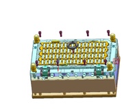 Molde de inyección de plástico P20 Modelo MH-400 para suelo de rejilla para cabras con expulsor automático, producto doméstico, con canales de flujo de aire caliente y frío