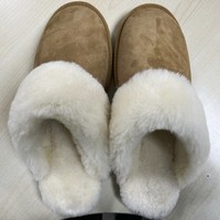 Sample Support Factory Low Price <strong>Best</strong> Wool Winter Warm Australian Double Faced Sheepskin Leather Indoor Shoes Sheepskin <strong>slippers</strong>