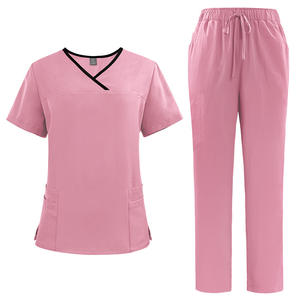 Conjuntos de Uniformes Médicos Cortos y Elásticos con Logotipo Personalizado, Uniformes de Hospital Unisex, Ropa de Trabajo para Enfermeras, Belleza, Salón Dental, Poliéster - Product Image 5
