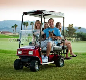Scooter elétrico dois assentos 24v, carrinho de golfe com preço acessível para venda, aprovação ce e quadro inoxidável
