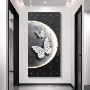 Moderno, elegante, práctico, ecológico, acuarela, medio, impresión Digital, mariposa, Luna, cueva, tablero, almacenamiento, decoración de pared, pintura - Product Image 2