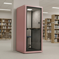 UNIBOOTH Cabine insonorisée robuste en aluminium 30 dB, ignifuge ISO 23351, à montage rapide, pour espace de coworking et studio, vente en gros
