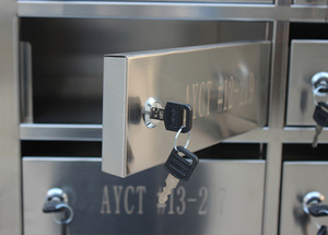 Boîte aux lettres de livraison de colis en acier métallique de grande capacité, imperméable, autoportante, prix de gros bon marché - Product Image 5