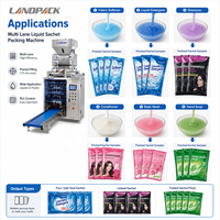 Machine d'emballage multi-voies pour sachets de détergent liquide, shampoing, jus, lessive, adoucissant textile