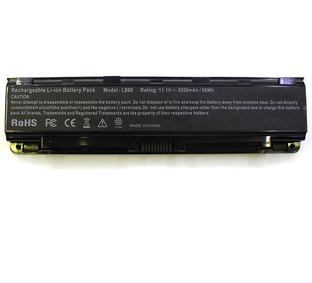 New Laptop Battery L800 11.1V 4400mAh for PA5024 C800 C850 C870 L800 L830 L845 Rechargeable Laptop Battery