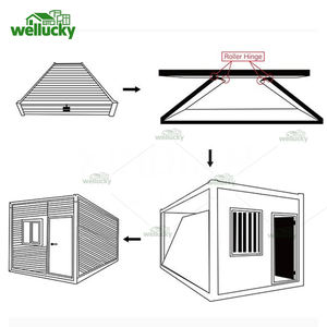 المنزل الحاوي المحمول الأكثر مبيعاً بمقاس 20 قدماً والقابل للطي، منزل خشبي متنقل ومستدام للاستخدام كمتجر - Product Image 4