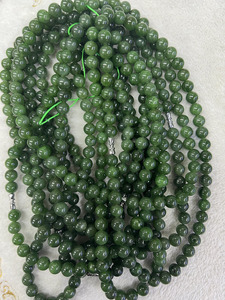 Cuentas Redondas de <span class=keywords><strong>Jaspe</strong></span> <span class=keywords><strong>Verde</strong></span> Nefrita Natural al por Mayor de 6mm, 8mm, 10mm, 12mm, Accesorios para la Fabricación de Joyas DIY - Product Image 5