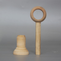 Tringle à rideau en bois BARRA DE MADERA PARA CORTINA, ensemble de tringles à rideaux de 28 mm, embout en bois, long support de fixation pour tringles à rideaux