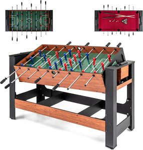 Mesa de Juego Multifuncional 2 en 1 Giratoria de 48''/54'', Mesa de Juego Combinada, Mesa de <span class=keywords><strong>Billar</strong></span>, Snooker y Futbolín - Product Image 2