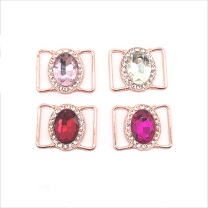 Bán Buôn Đồ bơi nhỏ khóa Rose Gold Plated Diamante Rhinestone khóa cho bikini đồ bơi phụ kiện - Product Image 2