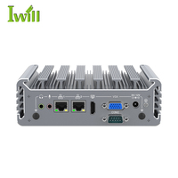 Iwill N342F I5 7287U 7360U Mini PC Tanpa Kipas DDR4 2RJ45 LAN VGA HD 4USB3.0 4USB2.0 2COM RS232 Mic PC Kotak Industri