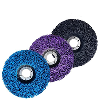 Disque abrasif de 125 mm pour le décapage, bleu, orange, violet, noir, vente en gros usine