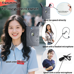 Chuyên nghiệp tai móc đài phát thanh 180-200m nói chuyện Phạm vi 46h thời gian làm việc cho nhà thờ hướng dẫn du lịch đồng thời giải thích - Product Image 2