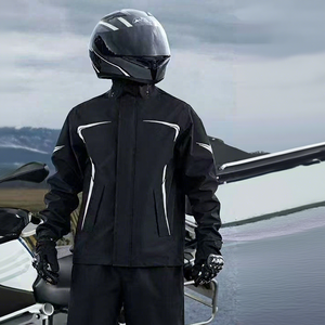 Ensemble imperméable et respirant en tissu Oxford pour moto, veste et pantalon de <span class=keywords><strong>pluie</strong></span> intégral pour homme, avec logo pour trottinette électrique - Product Image 6