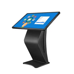 43 55 inch touch all in one PC interactive display kiosk with K base free stand touch screen monitor
