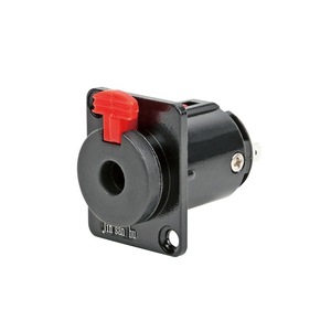 Conector de Audio T815B de 6.35mm, 3 Pines, Montaje en Panel, Color Negro - Product Image 3