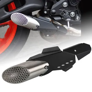Racepro FOR MT-07 2021 MT07 MT 07 Moto GP Style exhaust cover New Original motorcycle exhaust pipe aluminium+stainless