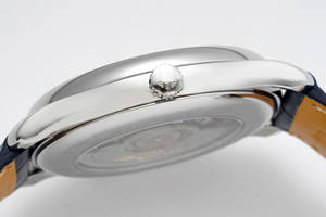 นาฬิกาข้อมือเหล็กอัตโนมัติสีฟ้ารูปใบไม้วิลโล<span class=keywords><strong>ว</strong></span>์ใหม่ออกแบบโลโก้ได้ตามต้องการ - Product Image 5