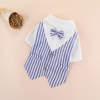 Vêtements pour chien à rayures, style western, tendance printemps