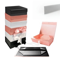 Boîte à souvenirs personnalisée pour demande en mariage de demoiselle d'honneur avec lamination brillante et gaufrage à chaud doré, boîte vide pour fête nuptiale pour bougies