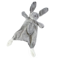 Adorable lapin de sécurité fait à la main pour nouveau-nés, apaise, super doux, couverture de confort pour bébé, jouet en peluche animal lapin, doudou lapin, CE CPC