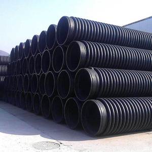Tuberías Corrugadas Tipo B Reforzadas con HDPE <span class=keywords><strong>para</strong></span> Drenaje de Aguas Residuales Municipales, Estándar ISO, Alto Caudal, Personalizadas, Venta al Por Mayor - Product Image 4
