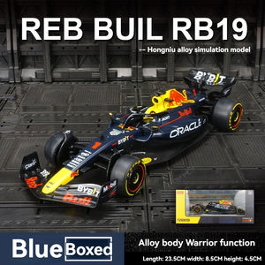 Coche modelo fundido a presión 1:24 aleación Red Bull RB19 F1 ruedas coche <span class=keywords><strong>de</strong></span> Metal móvil modelo coche juguete exhibición colección regalo para niños y adultos - Product Image 6