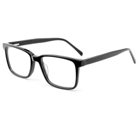 Montures de lunettes rectangulaires en acétate pour myopie, lunettes de lecture, design OEM ODM, vente en gros