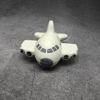 Balle anti-stress en forme d'avion en mousse de PU écologique avec logo personnalisé Jouet anti-stress pour cadeaux promotionnels