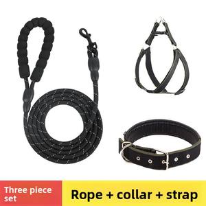 Harnes anjing poliester modis untuk anjing kecil besar pengambil Emas Teddy anak anjing pola Solid tali Jalan empuk semua ukuran - Product Image 4