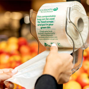 LOUIS sello de estrella transparente huecograbado impreso HDPE/PLA frutas frescas pan vegetal envasado de alimentos bolsa de plástico transparente para supermercado - Product Image 2