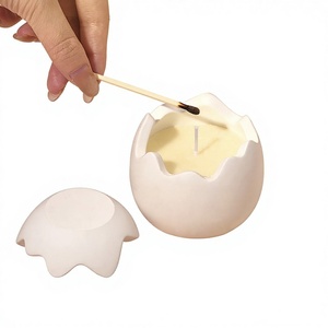 Creative Eggshell Scented Candle Broken Shell Aroma <b>Ornament</b> Cute High Appearance Birthday Gift For Women Dropshipping - Product Image 1