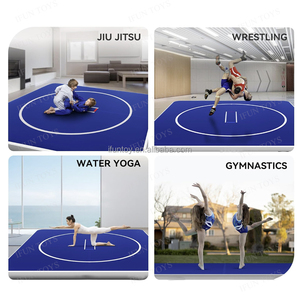 Tappeto Gonfiabile 2 in 1 per <span class=keywords><strong>Ginnastica</strong></span> e Acrobazie, Pista Scorrevole Impermeabile con Tecnologia Drop Stitch per Allenamento Fitness su Terra e Acqua - Product Image 5