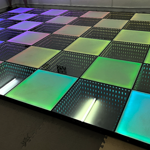 3D Infinity-Spiegel-Tanzfläche für Hochzeiten, Einfach zu Installieren, 2ft x 2ft, 3D Magnetische LED-Tanzfläche - Product Image 5