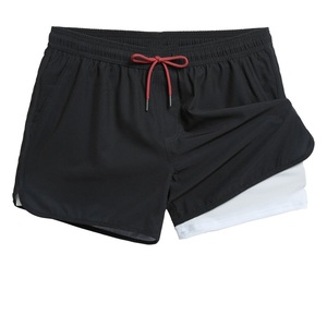 Shorts de sport vintage OEM 2025 pour hommes avec poches, taille élastique, imperméables, séchage rapide, style jogger, rayés - Product Image 2