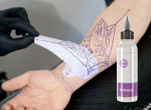 เจลลายฉลุสำหรับรอยสักขนาด120มล. โดย <span class=keywords><strong>ouo</strong></span> สามารถถ่ายโอนได้ยาวนาน - Product Image 2