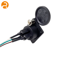 Conector Dual XLR Hembra para Montaje en Panel, Paso de 2.54mm, Conductor de Aluminio, Cable de PVC con Cubierta Antipolvo, 1 Metro, para Audio Industrial